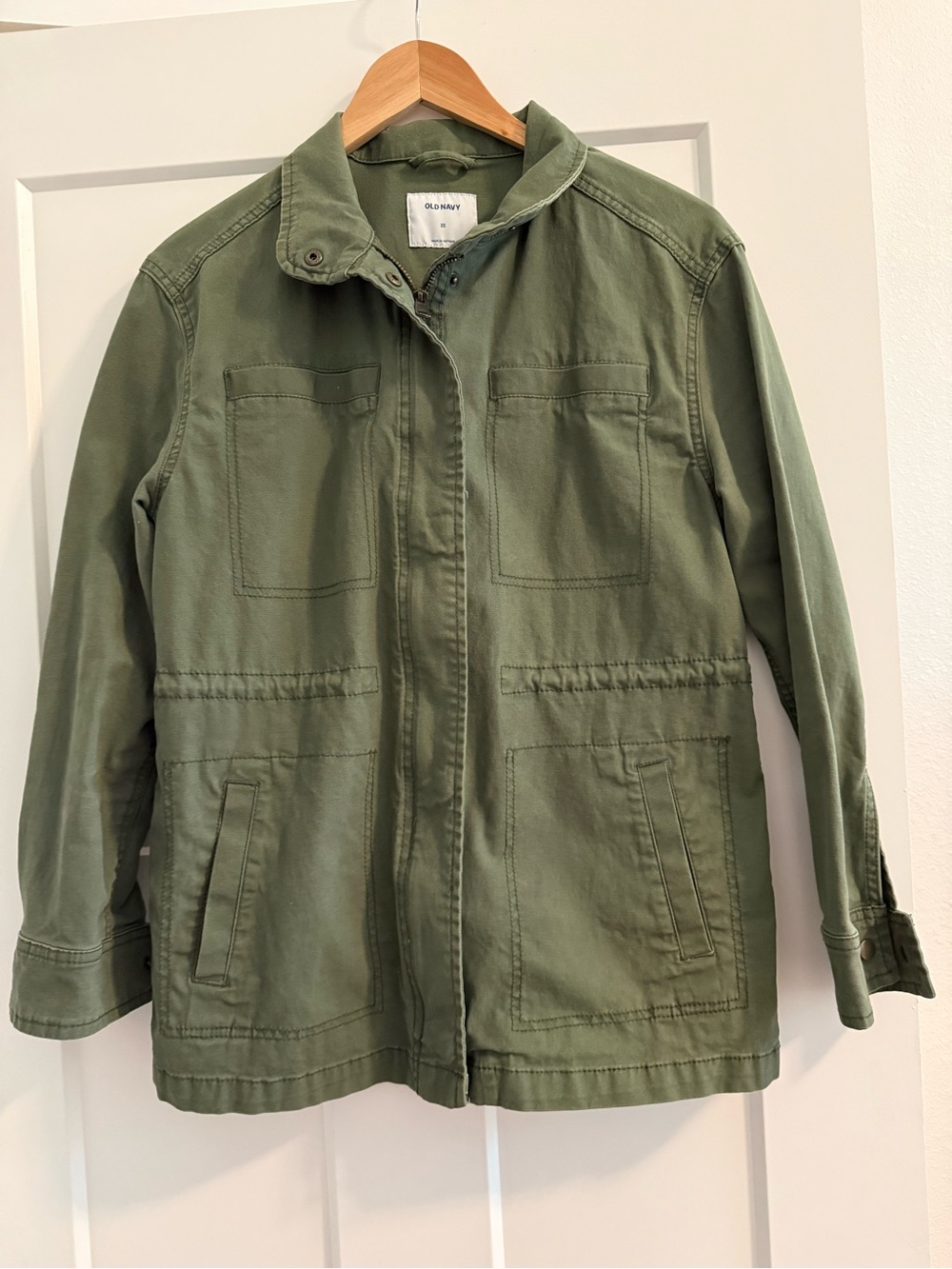 Old Navy Green Utility Jacket with Patch Pockets